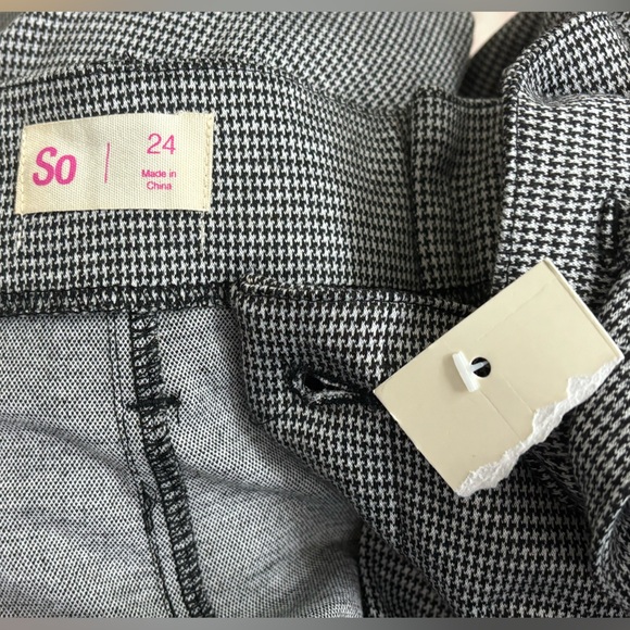 So Houndstooth plus size pants with belt - Picture 3 of 6
